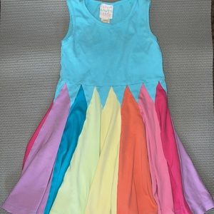 LEMON LOVES LIME: GIRLS RAINBOW DRESS